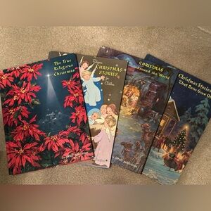 Vintage Christmas Holiday Story Books Set of 4